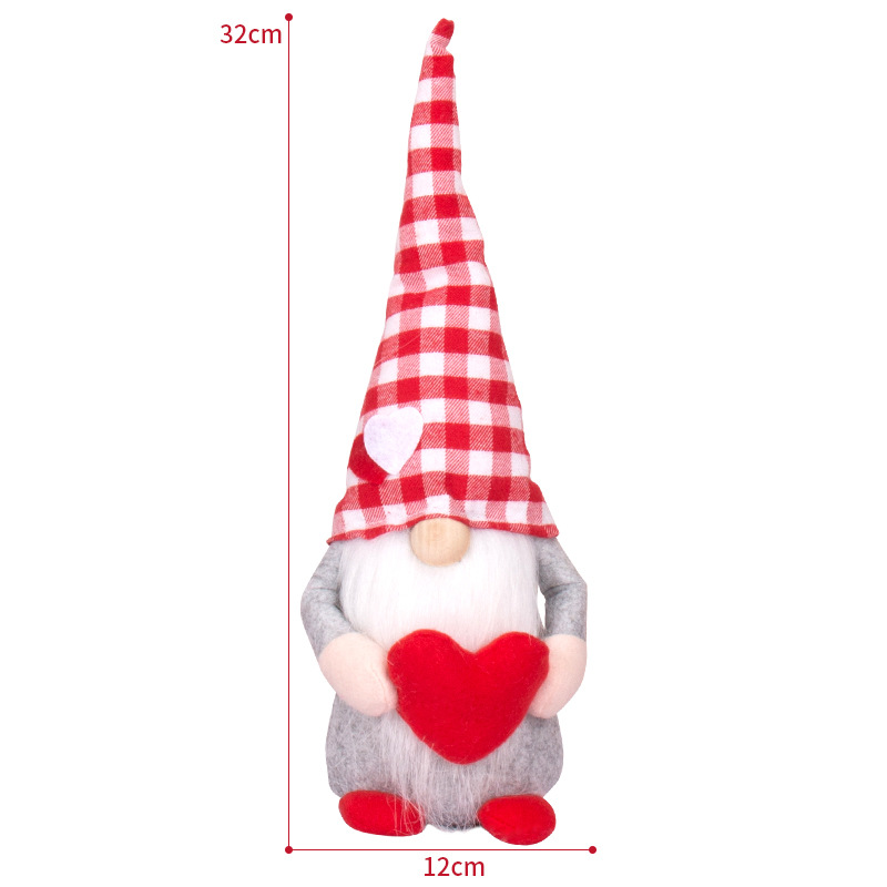 Valentine's Day Gnome Mr and Mrs Scandinavian Tomte Doll Supplier Valentine Decor for Table 6