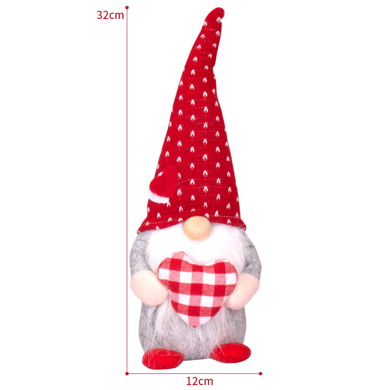 Valentine's Day Gnome Mr and Mrs Scandinavian Tomte Doll Supplier Valentine Decor for Table 7