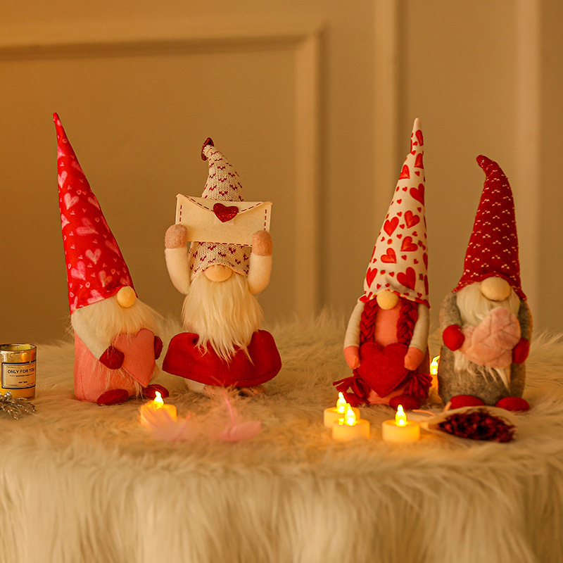 Valentines Gnomes Plush Decor for Valentines Day Decoration Home Ornaments Table Decor 2
