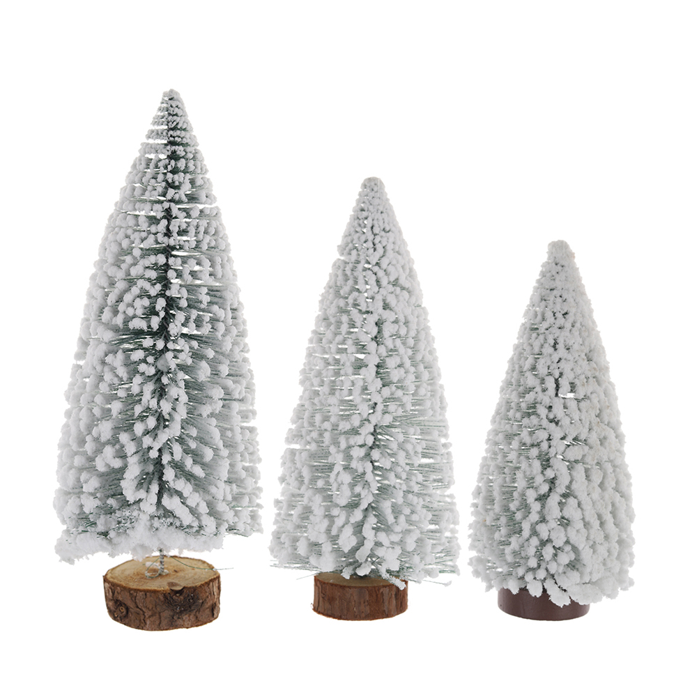 Beflockter Tisch-Mini-Weihnachtsbaum, künstlicher weißer Weihnachtsbaum, Lieferant von Weihnachtsdekorationen 3