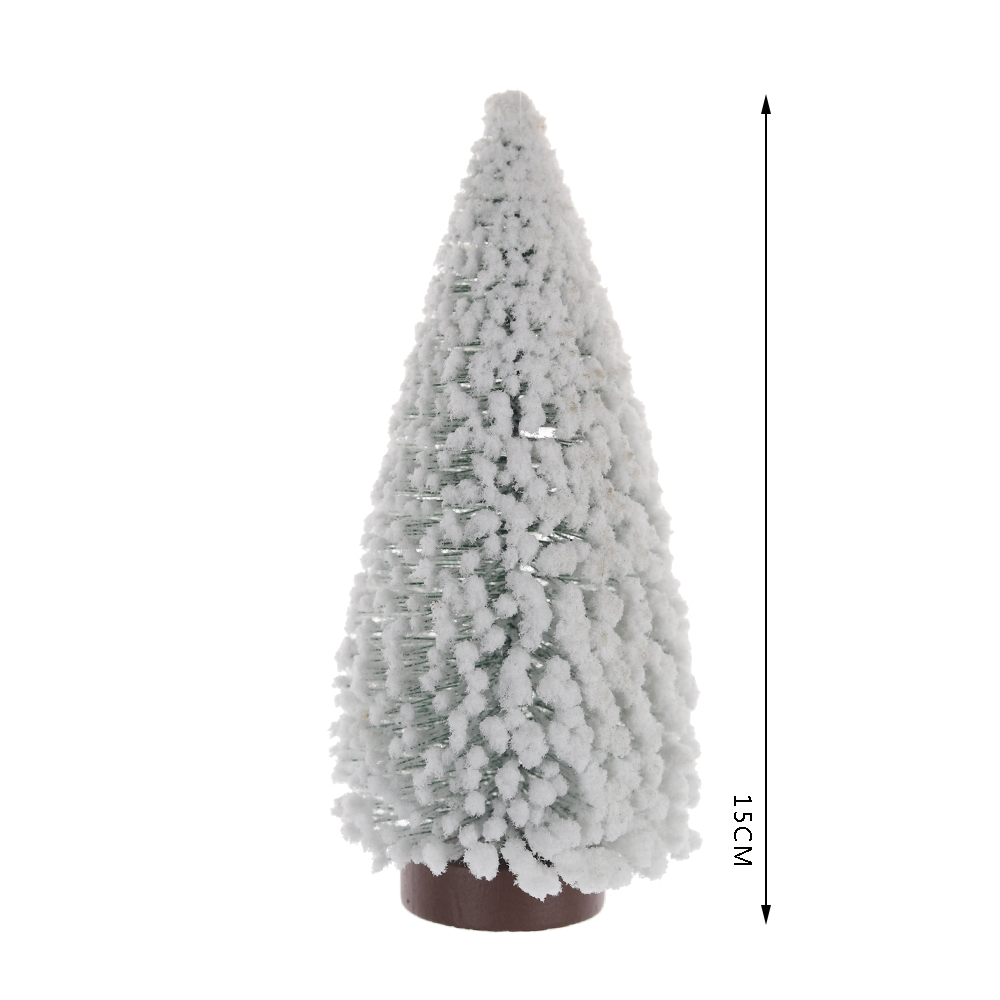 Beflockter Tisch-Mini-Weihnachtsbaum, künstlicher weißer Weihnachtsbaum, Lieferant von Weihnachtsdekorationen 5