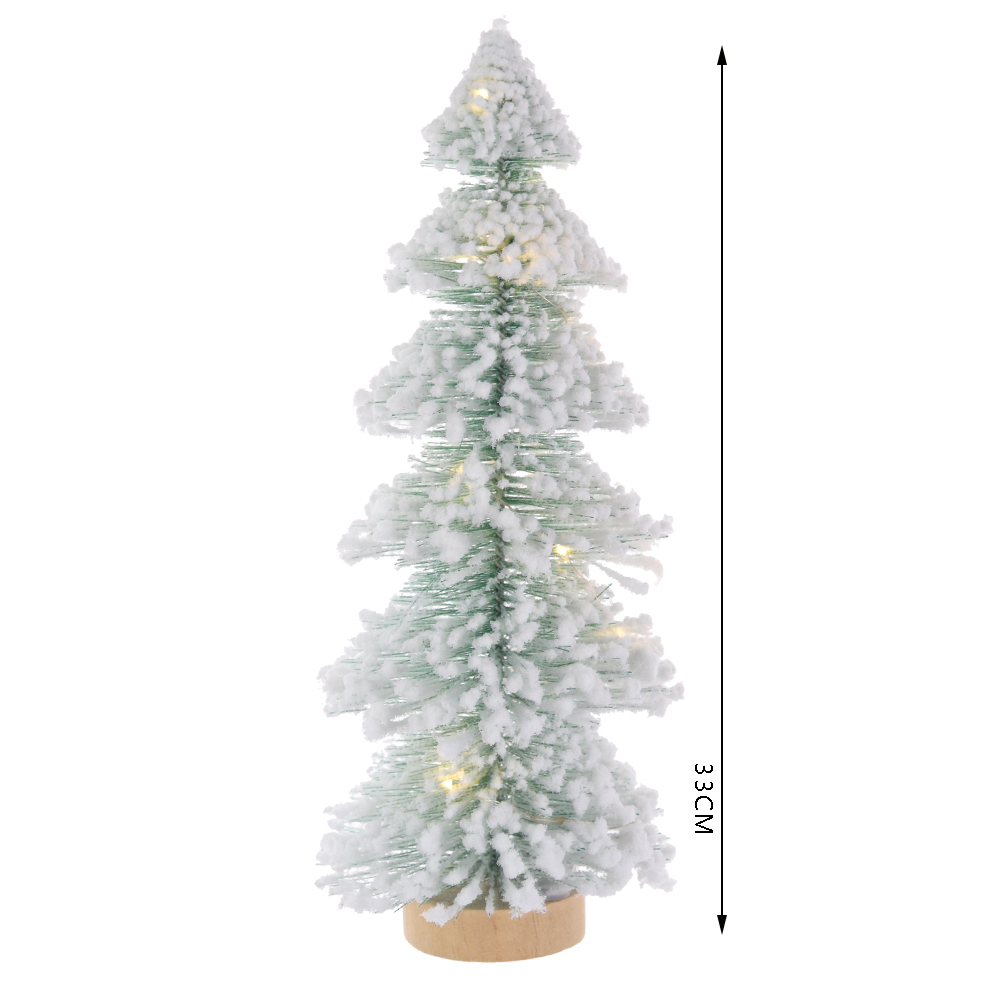 Beflockter Tisch-Mini-Weihnachtsbaum, künstlicher weißer Weihnachtsbaum, Lieferant von Weihnachtsdekorationen 4