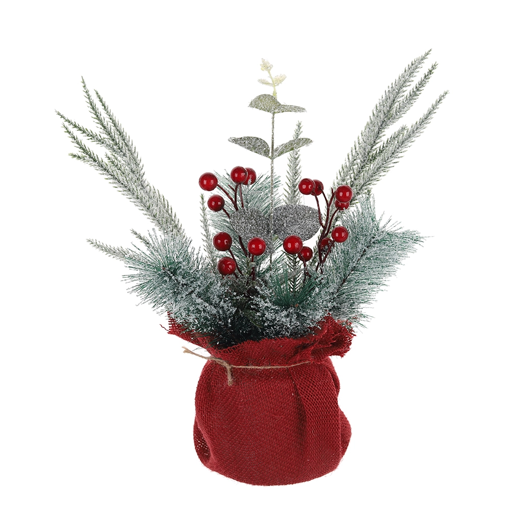 Proveedores de adornos de mesa para árboles de Navidad con frutos rojos 1