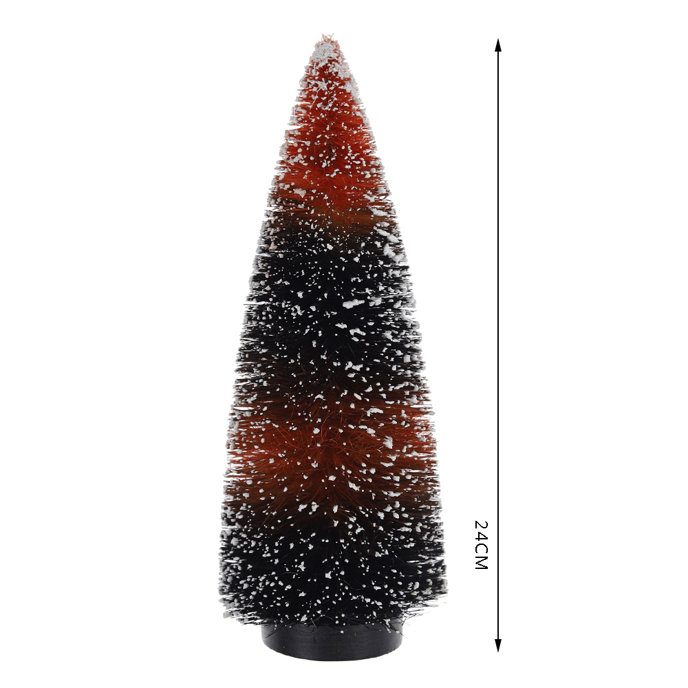 Árbol de Navidad artificial con cepillo para botellas para decoración de mesa 3