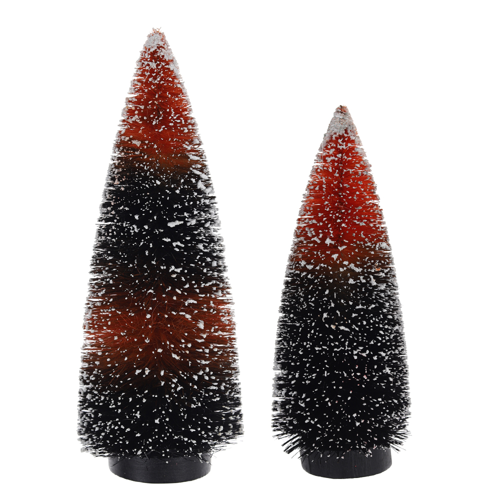 Árbol de Navidad artificial con cepillo para botellas para decoración de mesa 6