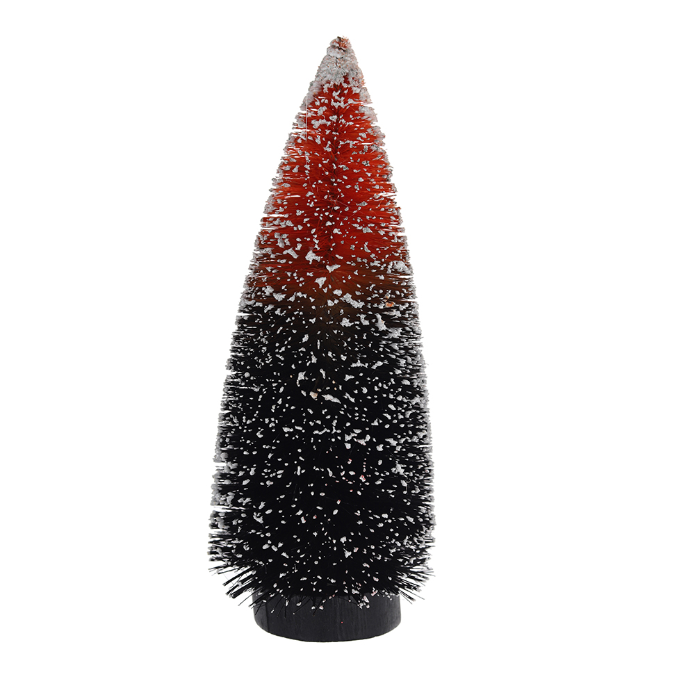 Árbol de Navidad artificial con cepillo para botellas para decoración de mesa 8