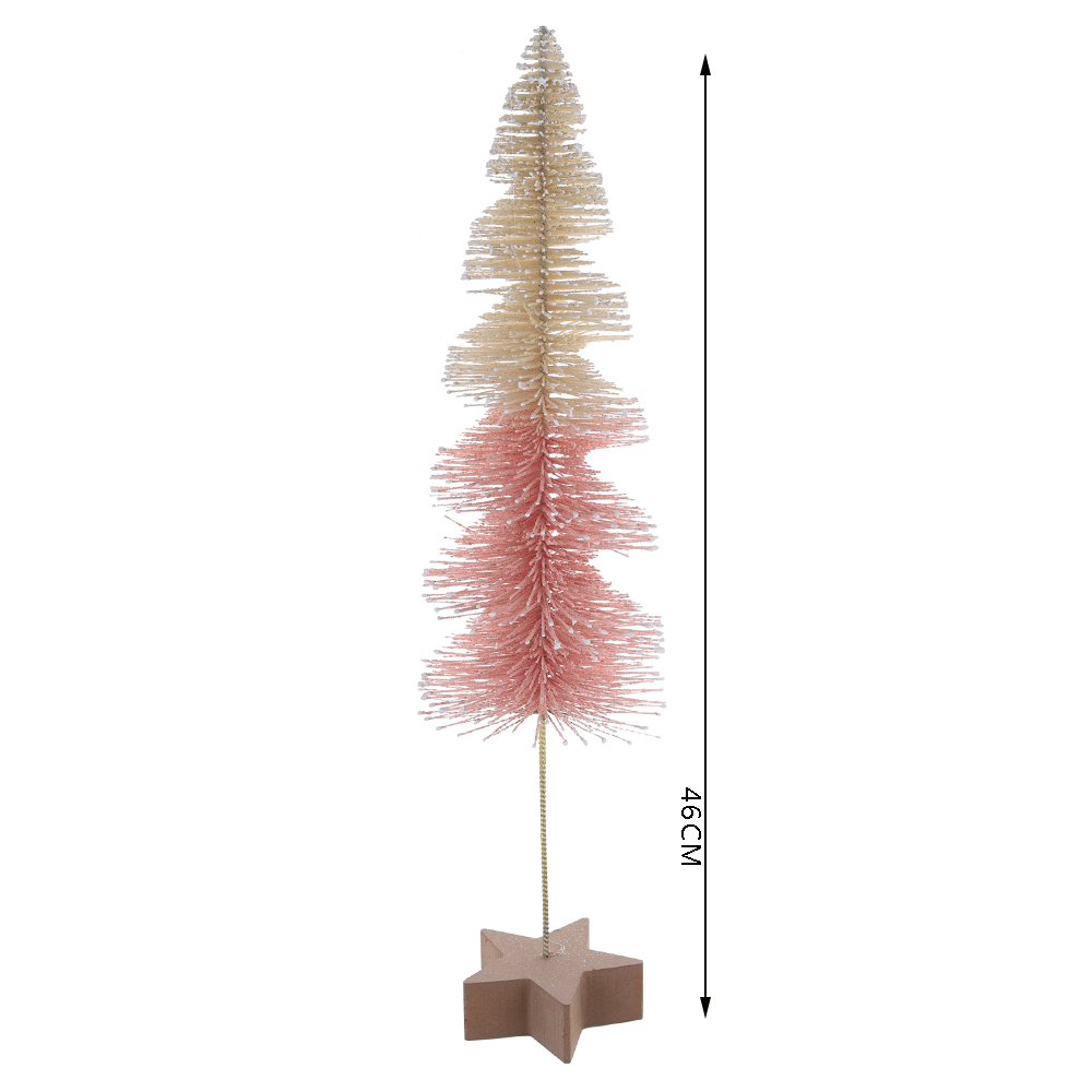 Miniatur-Kiefernbäume Sisalbäume mit Holzsockel Weihnachtsbaum-Set 3