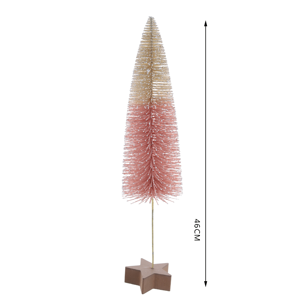 Miniatur-Kiefernbäume Sisalbäume mit Holzsockel Weihnachtsbaum-Set 5