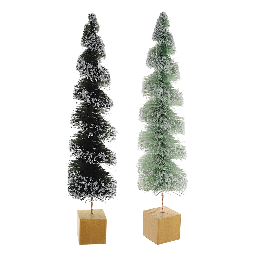 Árbol de Navidad artificial con cepillo para botellas para decoración de mesa1 1