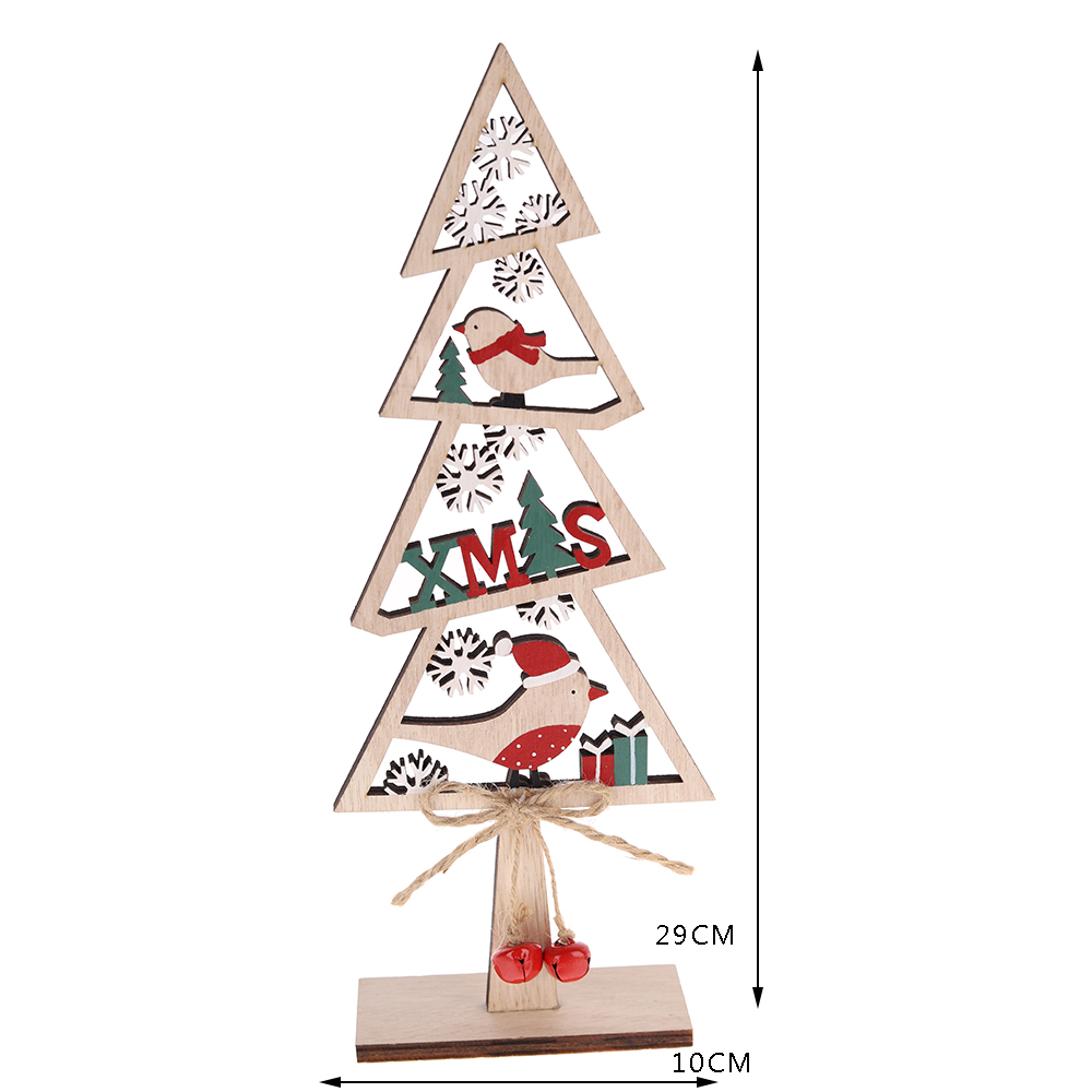 Weihnachtsschmuck aus Holz für den Christbaum, Tischdekoration für die Feiertage 3
