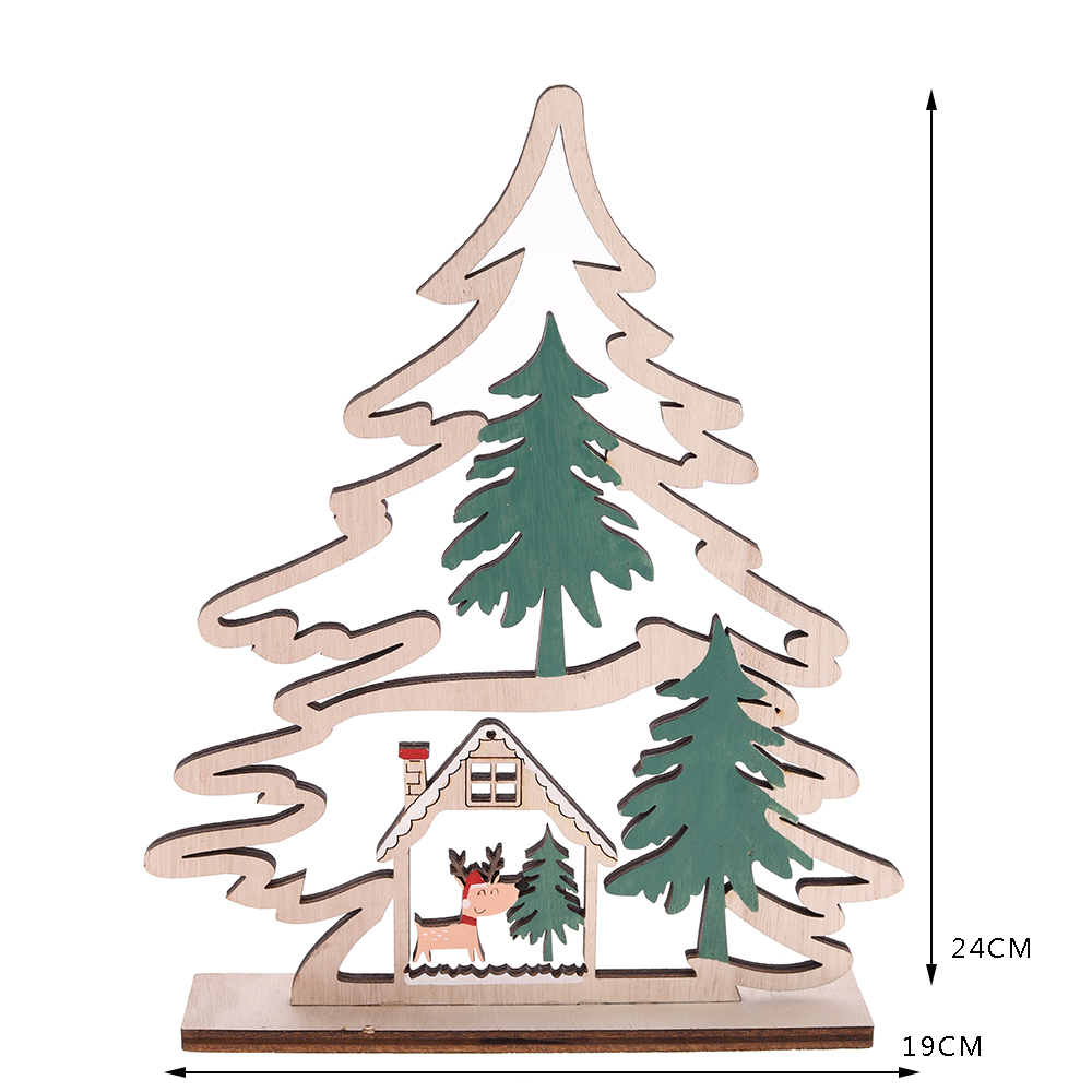 Weihnachtsschmuck aus Holz für den Christbaum, Tischdekoration für die Feiertage 5