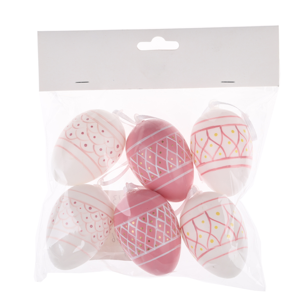 Handbemalte Ostereier aus Kunststoff, Hase, Ostereier, Ornamente, Festival-Aufhänger, Kindergeschenk 1