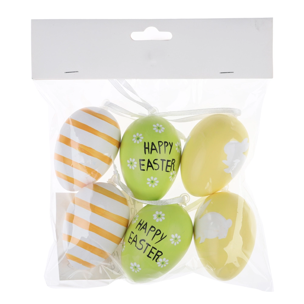 Easter Plastic Eggs Set Centerpiece Decoration Tabletop for Easter Home Holiday 1