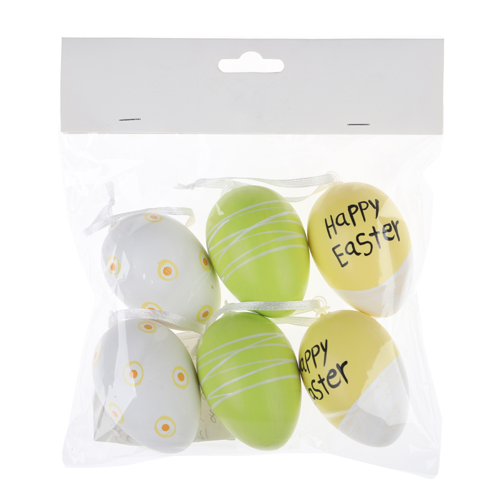 Juego de huevos de plástico de Pascua para decoración de mesa central, ideal para las vacaciones de Pascua en casa. 2