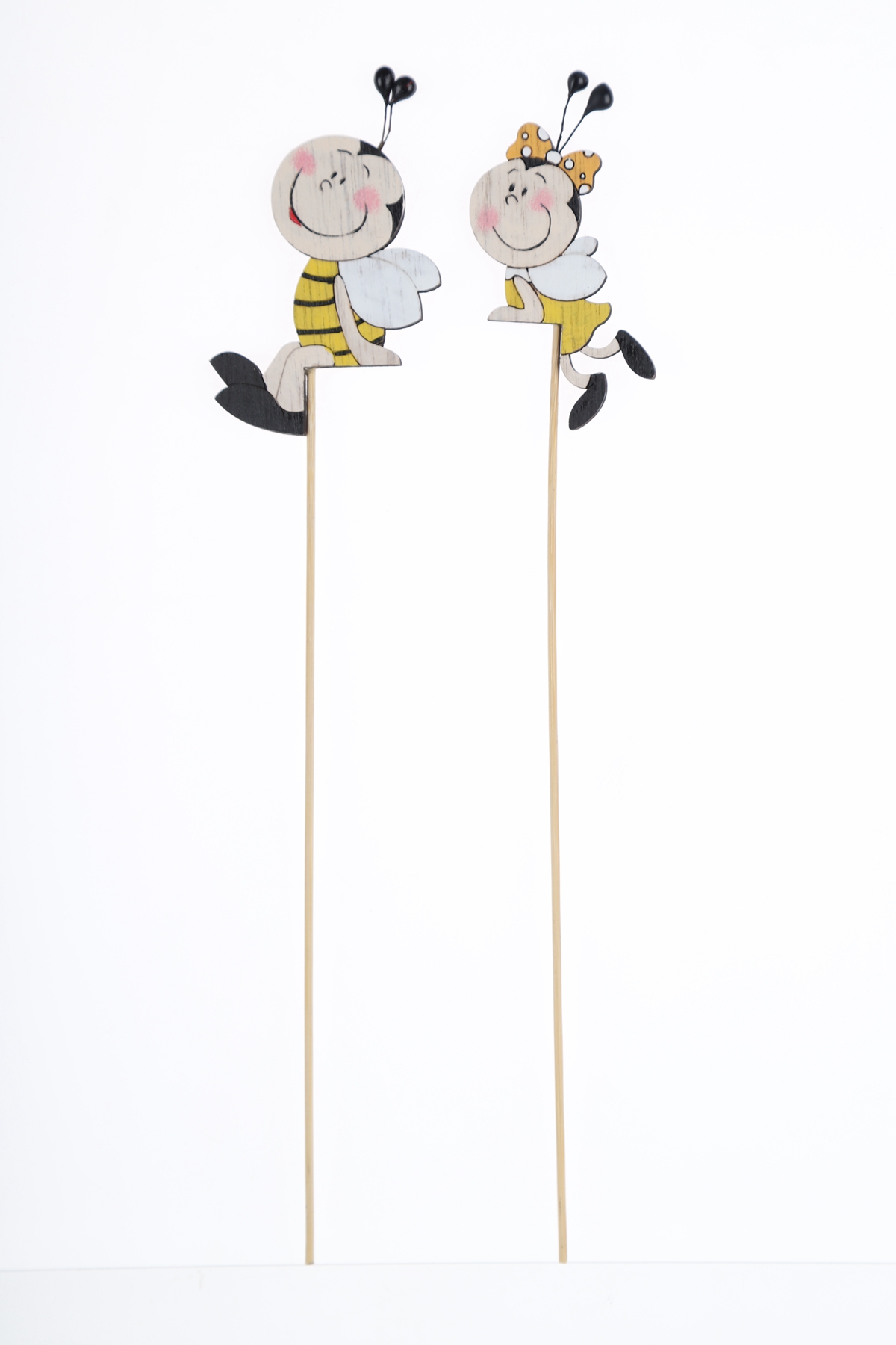 Easter Cartoon Wooden Bee Cutting Easter Home Decoration 3