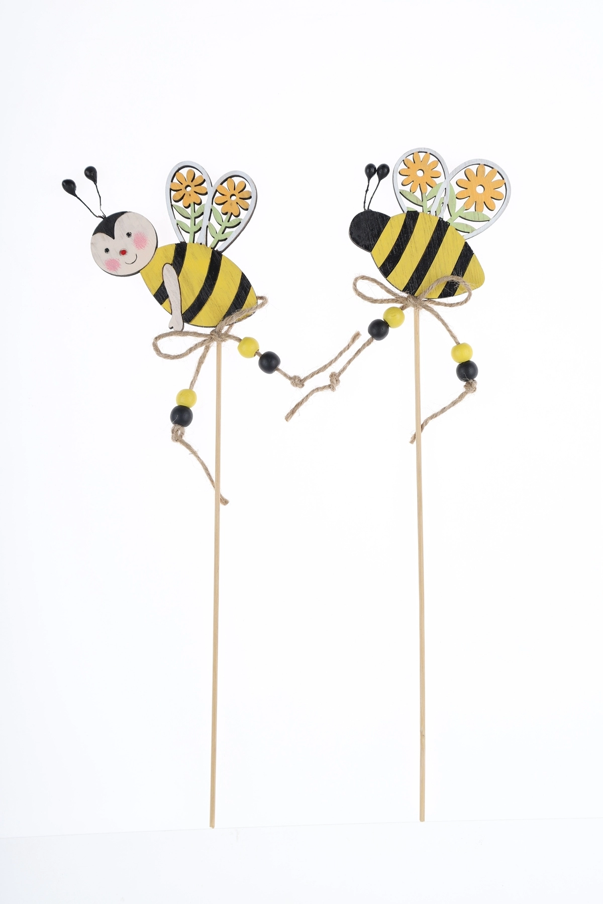 Abeja de madera con dibujos de Pascua para cortar, decoración del hogar 1