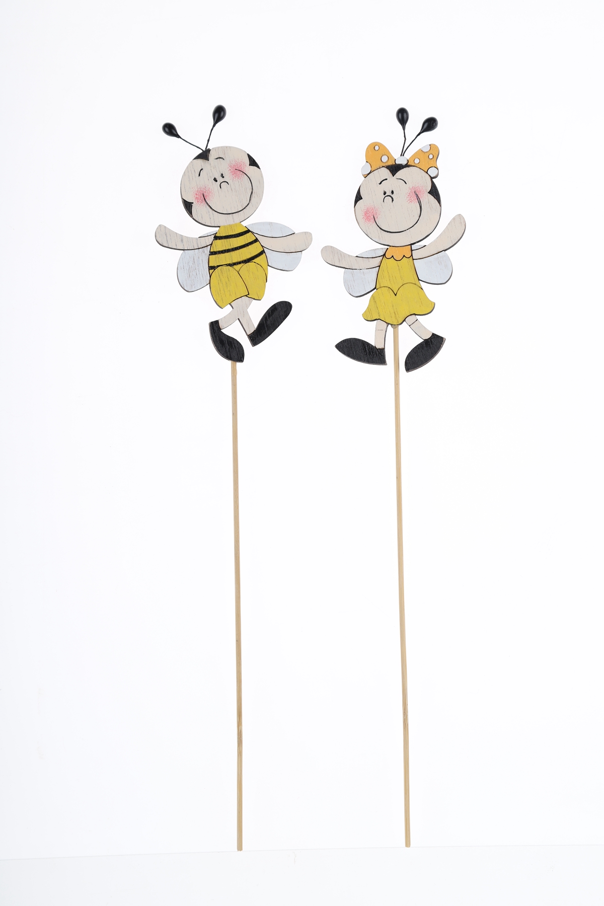 Easter Cartoon Wooden Bee Cutting Easter Home Decoration 4