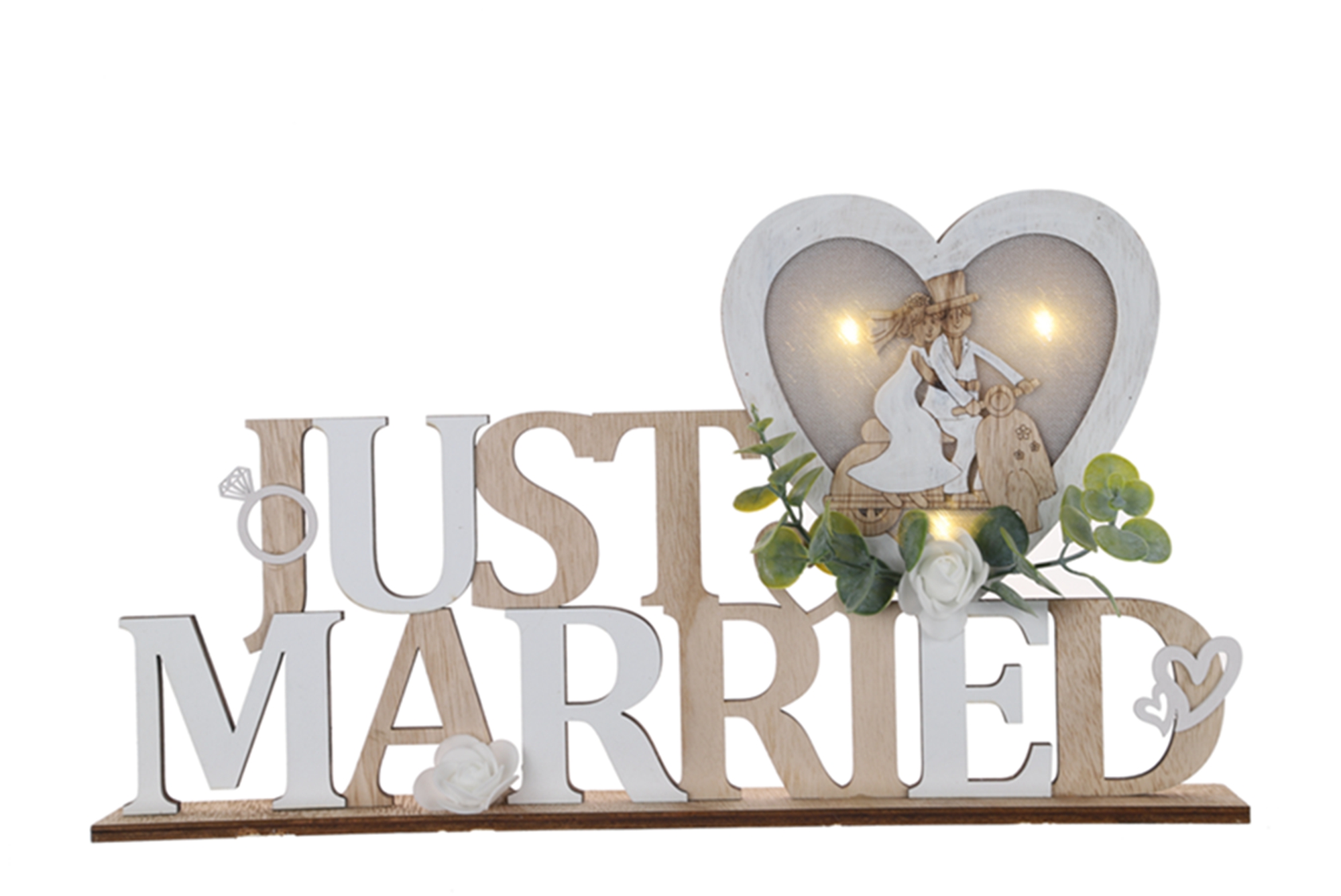 Adornos LED de madera para San Valentín, adornos LED de madera con mensaje "Amor", decoraciones de escritorio, decoraciones para el hogar 8
