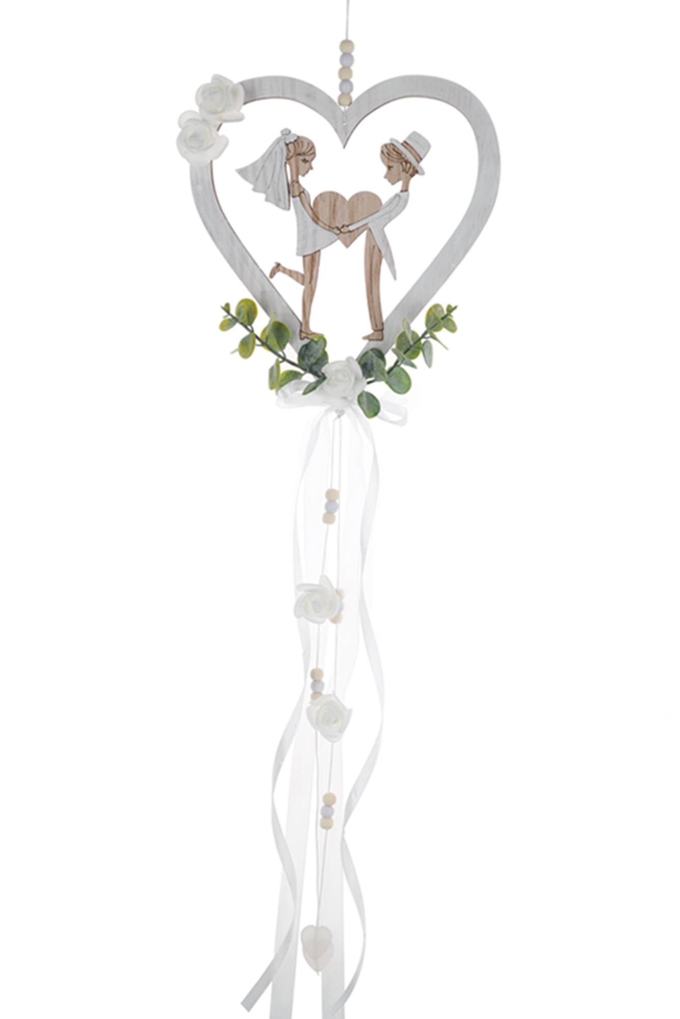 Wedding Heart Hollow Pendant Valentine's Day Wedding Decorations Home Decorations Wooden Decorations 6