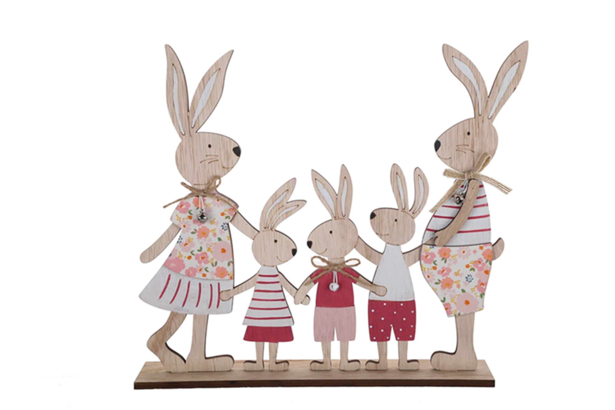 Easter Bunny Wooden Desk Ornament Spring Home Decorations Office Decorations 1