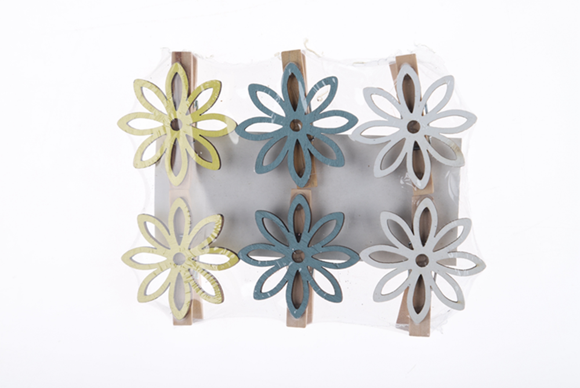 6 pinzas de madera para chaqueta con diseño de flores de primavera, pinzas para fotos, pinzas para postales, manualidades de madera de Pascua 1