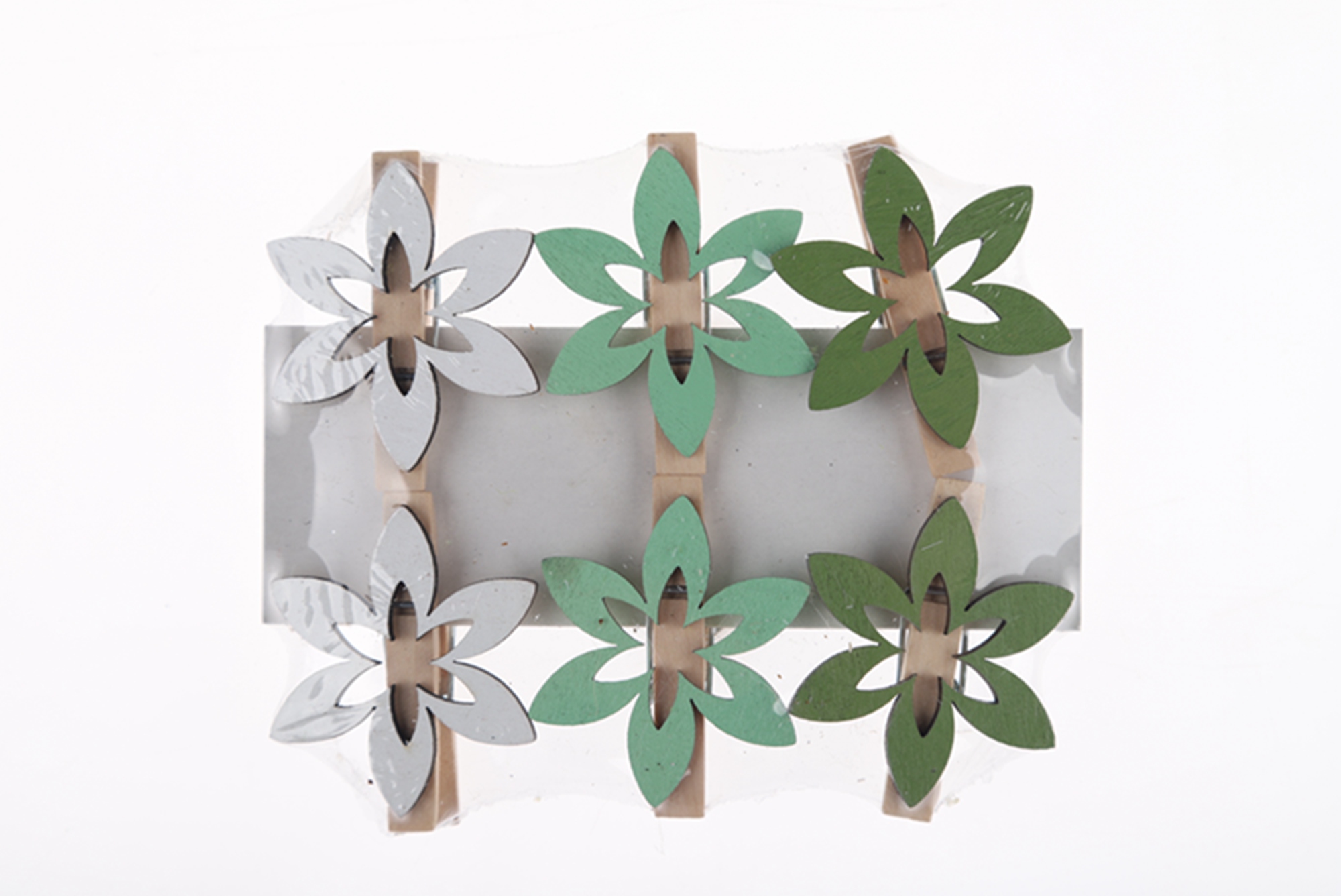 6 pinzas de madera para chaqueta con diseño de flores de primavera, pinzas para fotos, pinzas para postales, manualidades de madera de Pascua 3