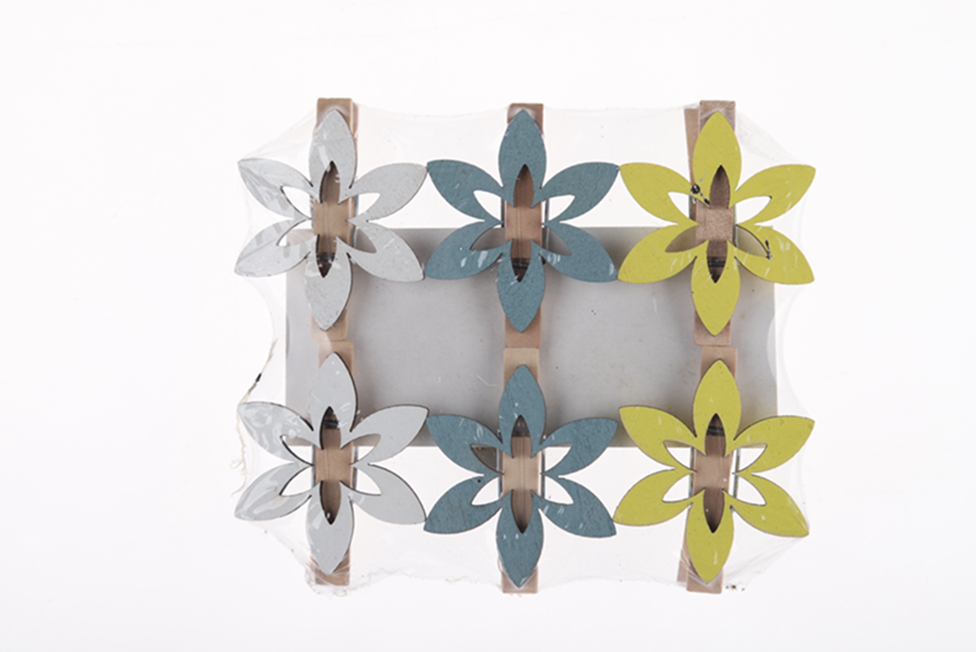 6 pinzas de madera para chaqueta con diseño de flores de primavera, pinzas para fotos, pinzas para postales, manualidades de madera de Pascua 4
