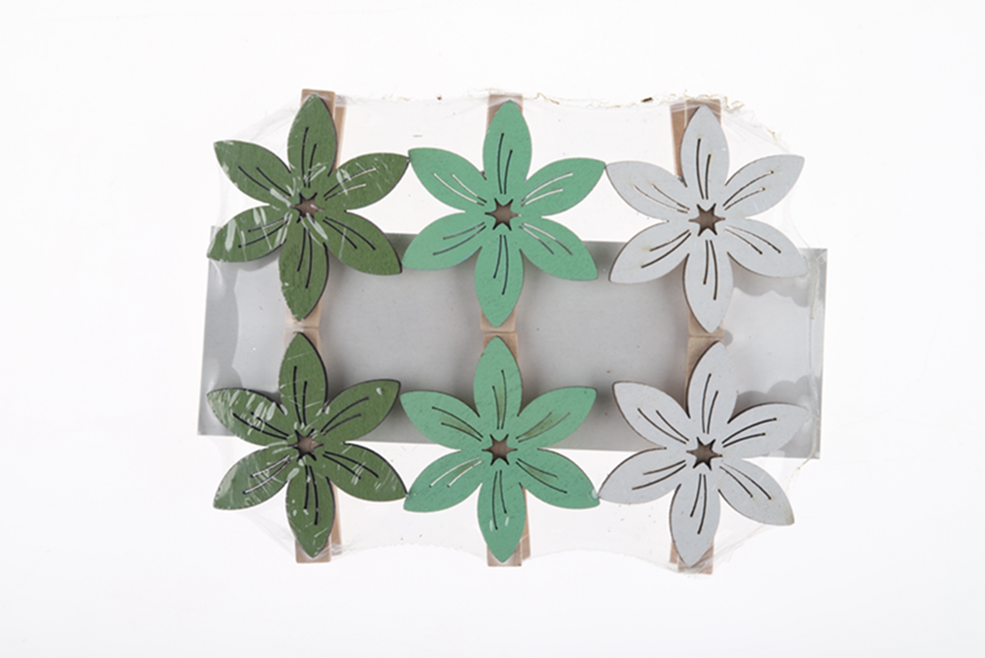 6 pinzas de madera para chaqueta con diseño de flores de primavera, pinzas para fotos, pinzas para postales, manualidades de madera de Pascua 6