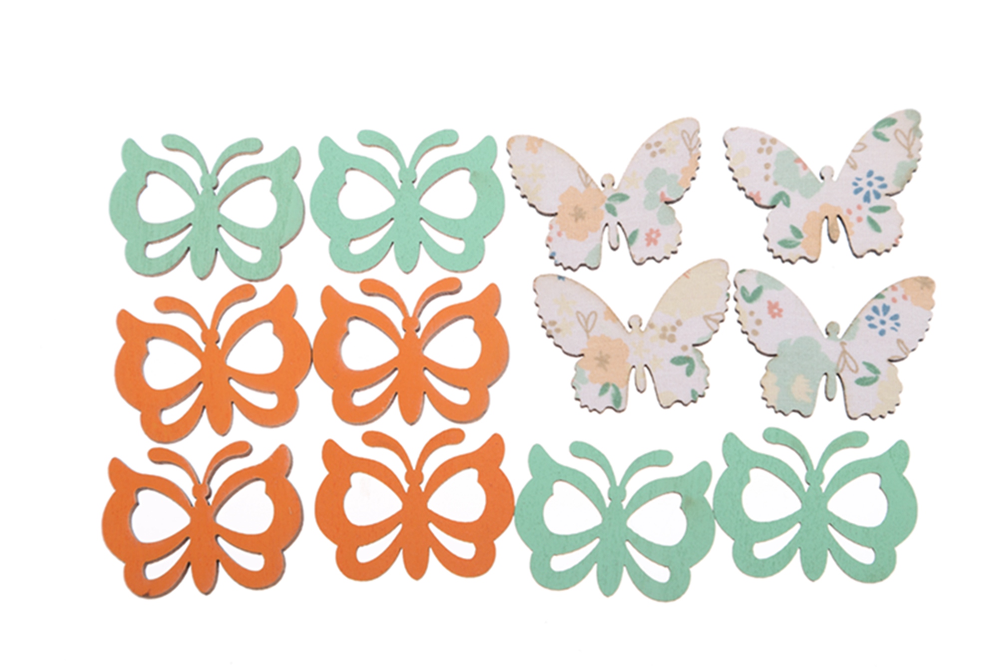 12PCS Easter Wooden Animal Cutout Ornaments Spring Wooden Ornaments Home Decorations 4