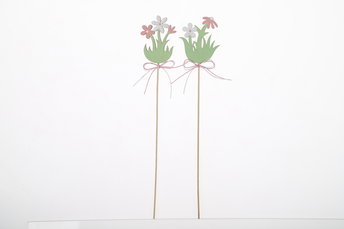 Easter Wooden Picks Flower Picks Cat Cuttings Dinosaur Picks Spring Home Decorations Easter Crafts Supplier 1