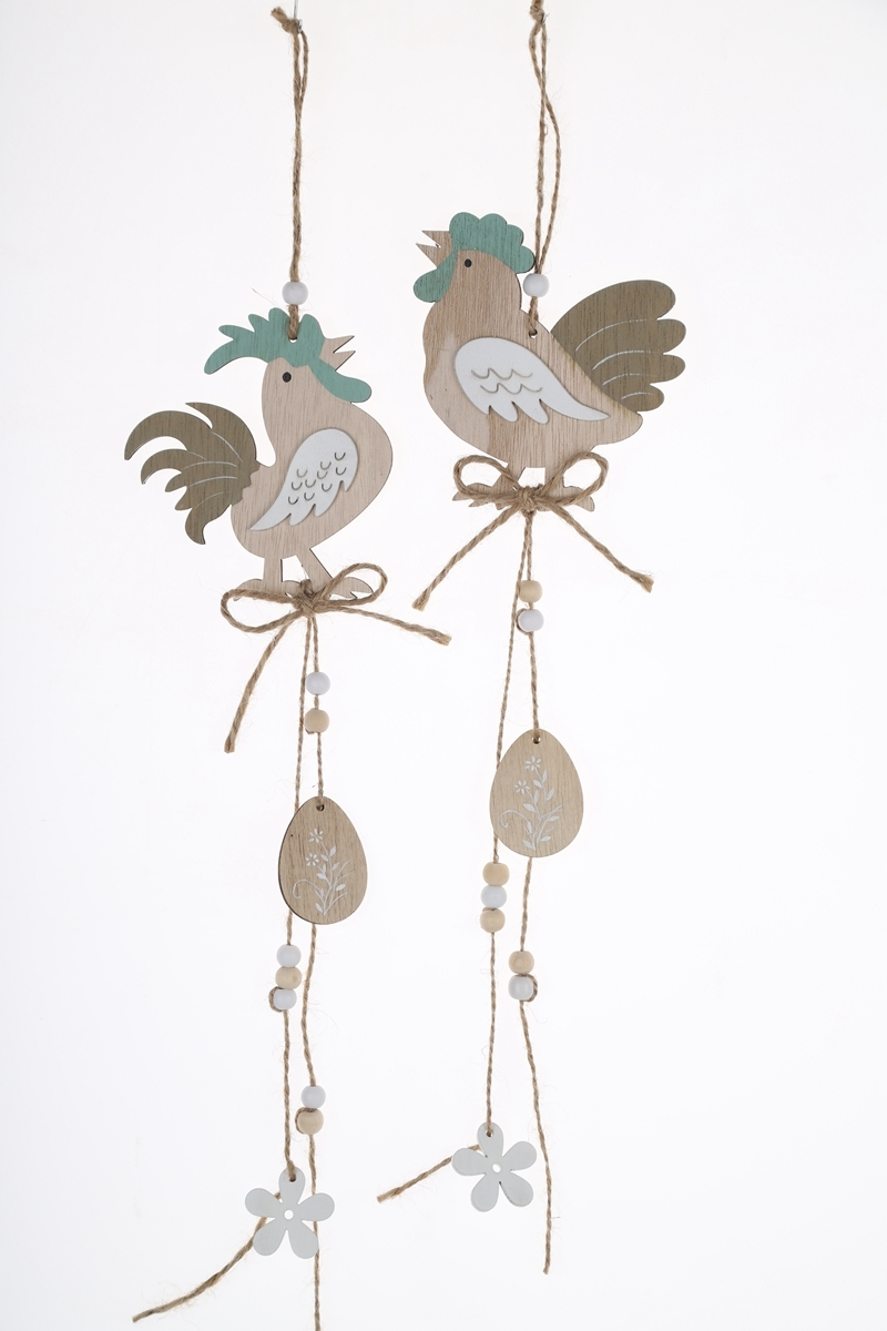 Adornos de pared de madera de primavera, colgantes de flores, colgantes de pájaros, colgantes de dinosaurios, decoraciones de pared de Pascua, proveedor de artesanías. 1