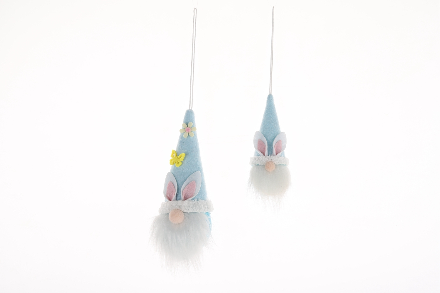 Colgante de gnomo de peluche de fieltro de primavera, mini colgante nórdico de anciano de Pascua, decoración artesanal para fiestas. 1