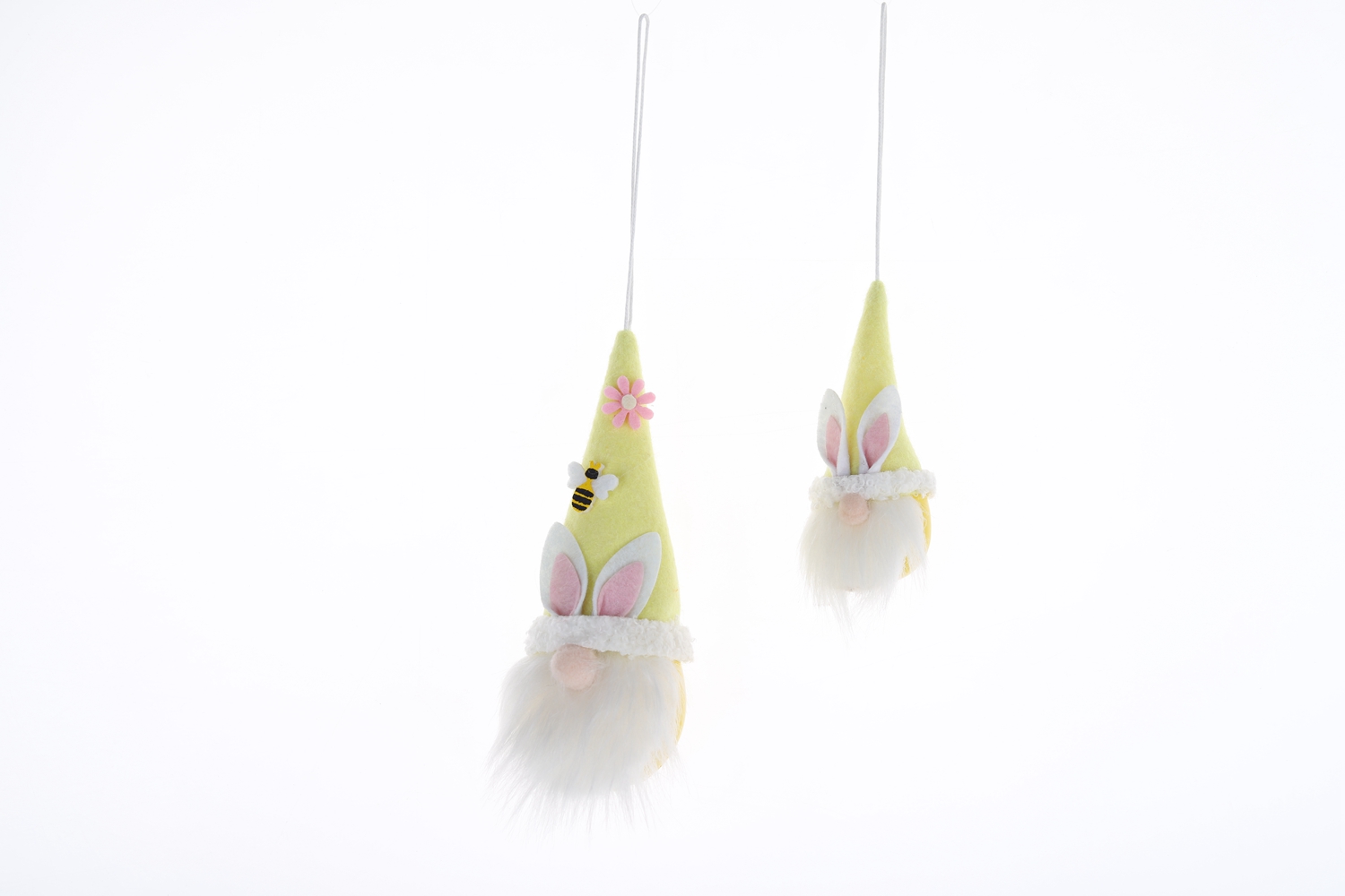 Colgante de gnomo de peluche de fieltro de primavera, mini colgante nórdico de anciano de Pascua, decoración artesanal para fiestas. 3