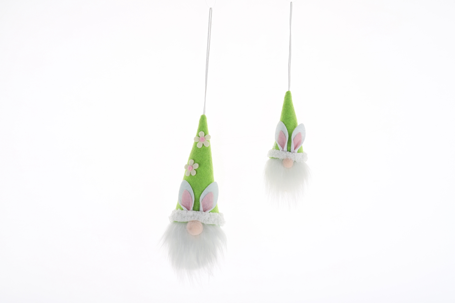 Colgante de gnomo de peluche de fieltro de primavera, mini colgante nórdico de anciano de Pascua, decoración artesanal para fiestas. 6