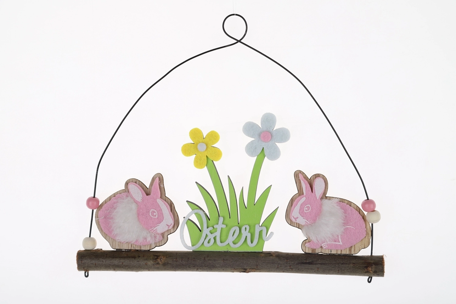Colgante de gnomo de primavera, colgante de conejito de primavera, decoración de pared de conejo anciano nórdico de Pascua, decoraciones para fiestas de primavera de Pascua 1