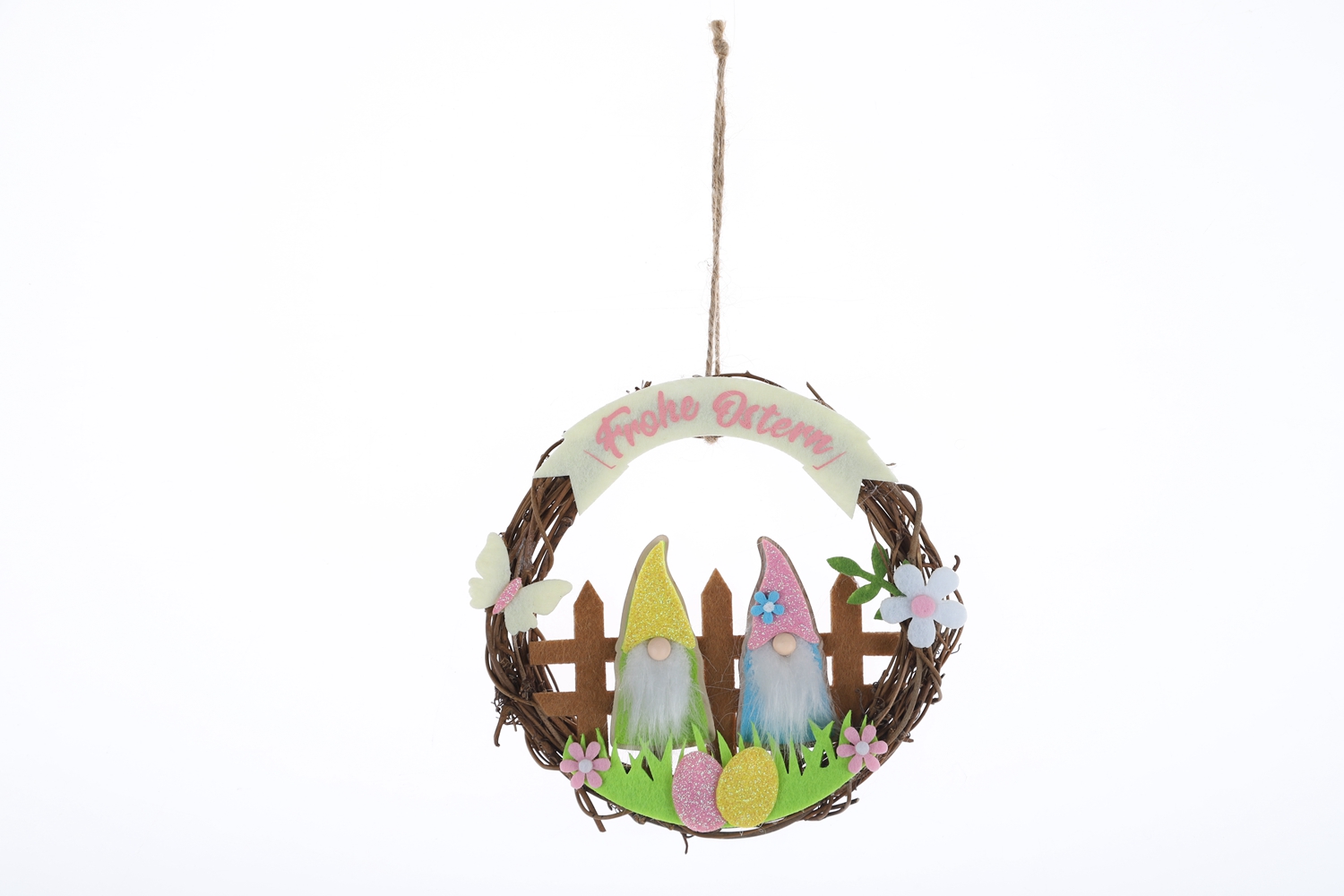 Frühlingszwerg-Anhänger, Frühlingshasen-Anhänger, Ostern, nordischer alter Mann, Kaninchen, Wanddekoration, Ostern, Frühling, Party-Dekorationen 8