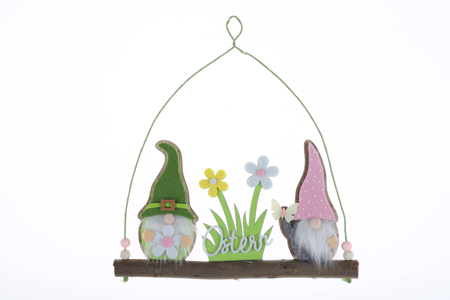 Frühlingszwerg-Anhänger, Frühlingshasen-Anhänger, Ostern, nordischer alter Mann, Kaninchen, Wanddekoration, Ostern, Frühling, Party-Dekorationen 7