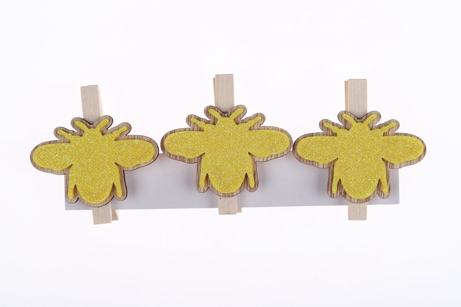 Juego de 3 portafotos de madera para Pascua, hecho a mano, con diseño de abeja de dibujos animados, suministros de decoración para cumpleaños y Pascua. 5