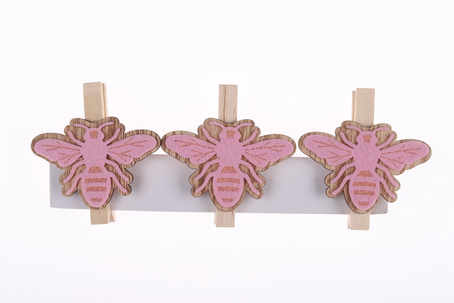 Juego de 3 portafotos de madera para Pascua, hecho a mano, con diseño de abeja de dibujos animados, suministros de decoración para cumpleaños y Pascua. 6