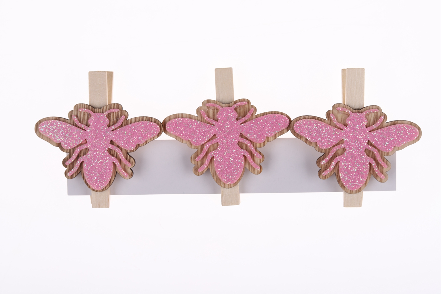 Juego de 3 portafotos de madera para Pascua, hecho a mano, con diseño de abeja de dibujos animados, suministros de decoración para cumpleaños y Pascua. 7