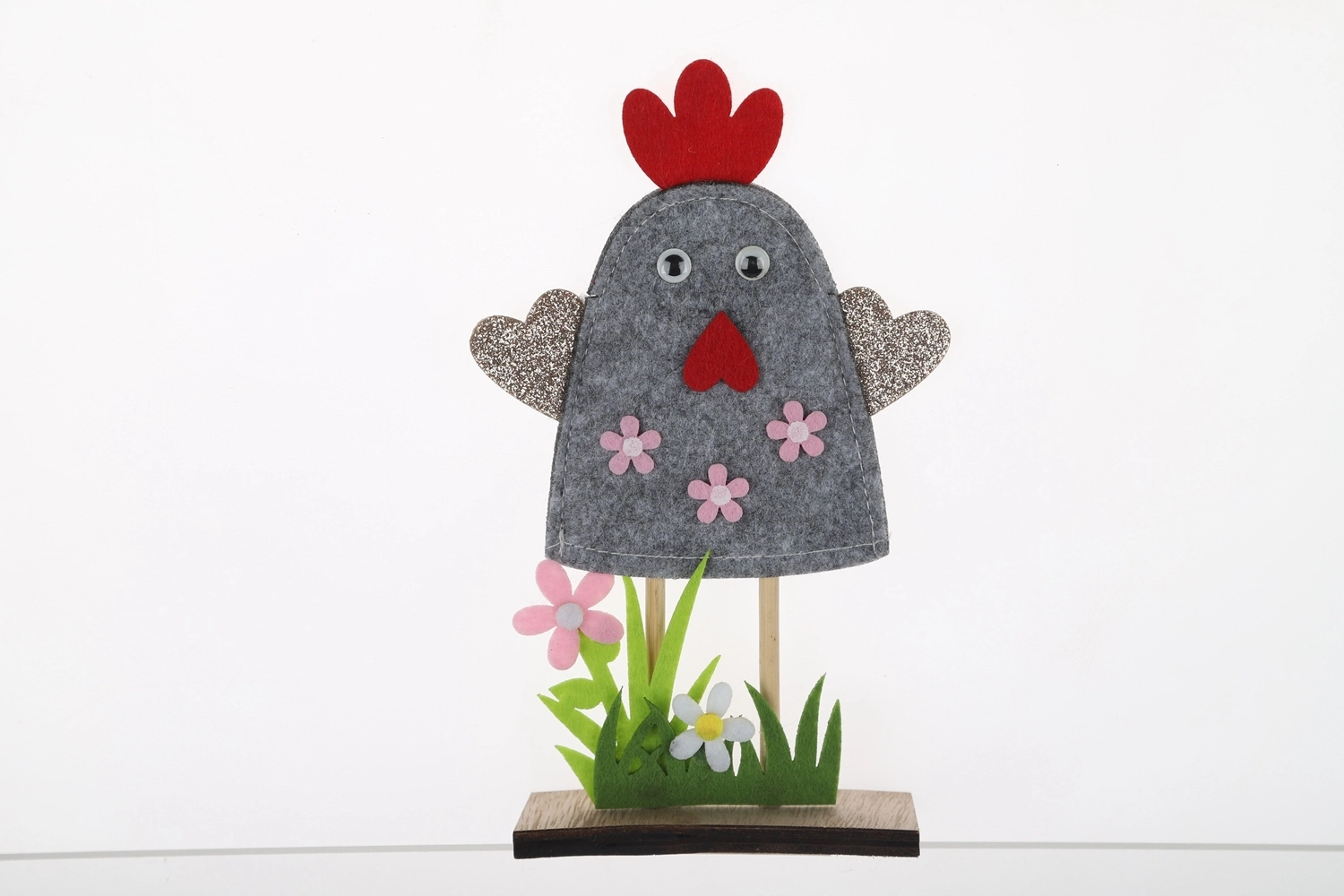 Easter Felt Chicken Ornament Spring Standing Chicken Table Ornament Party Easter Spring Decor 1