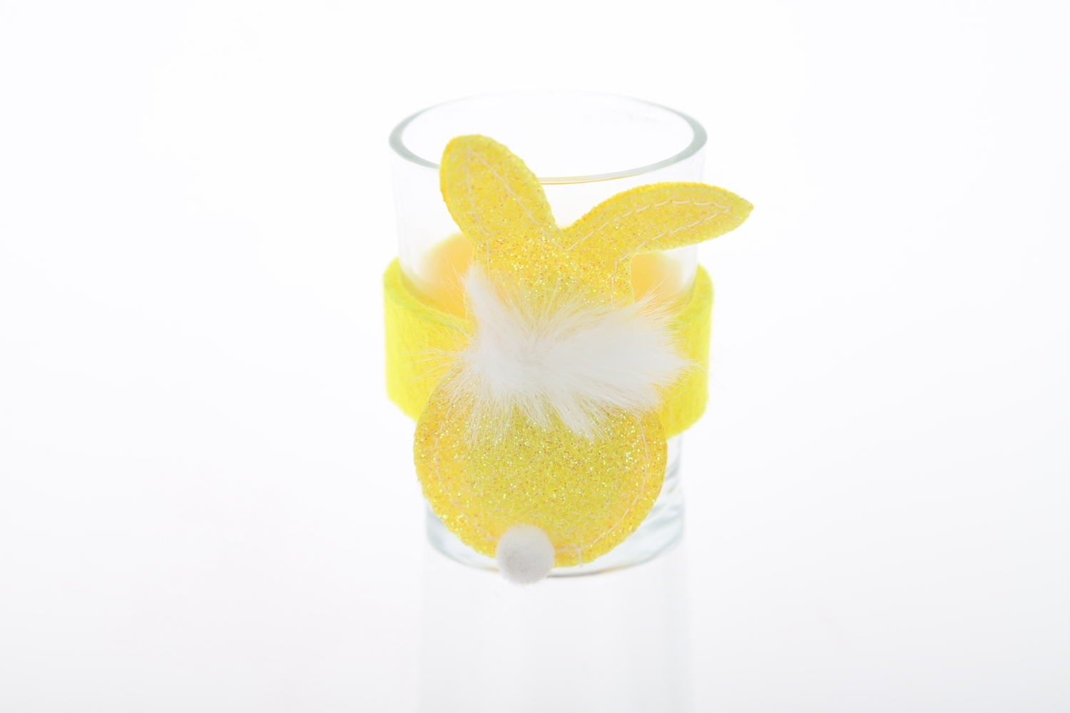 Funda de fieltro para taza de Pascua, adorable protector de taza de conejito, decoración para fiestas navideñas 1