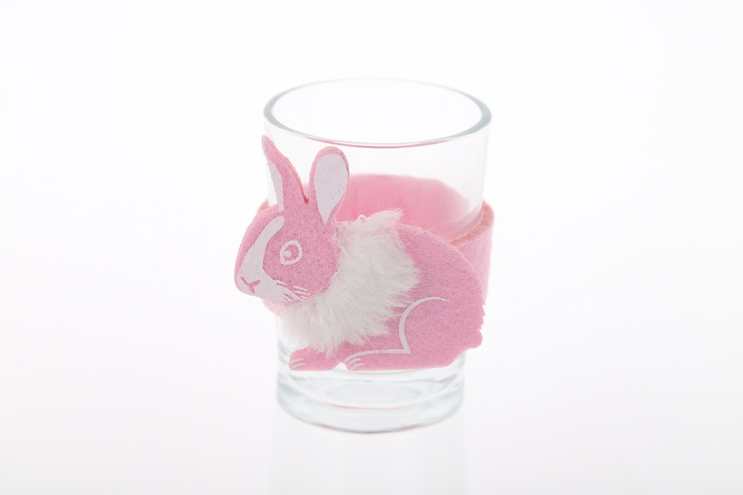 Funda de fieltro para taza de Pascua, protector de taza con forma de conejo, proveedor de decoraciones para fiestas navideñas 1