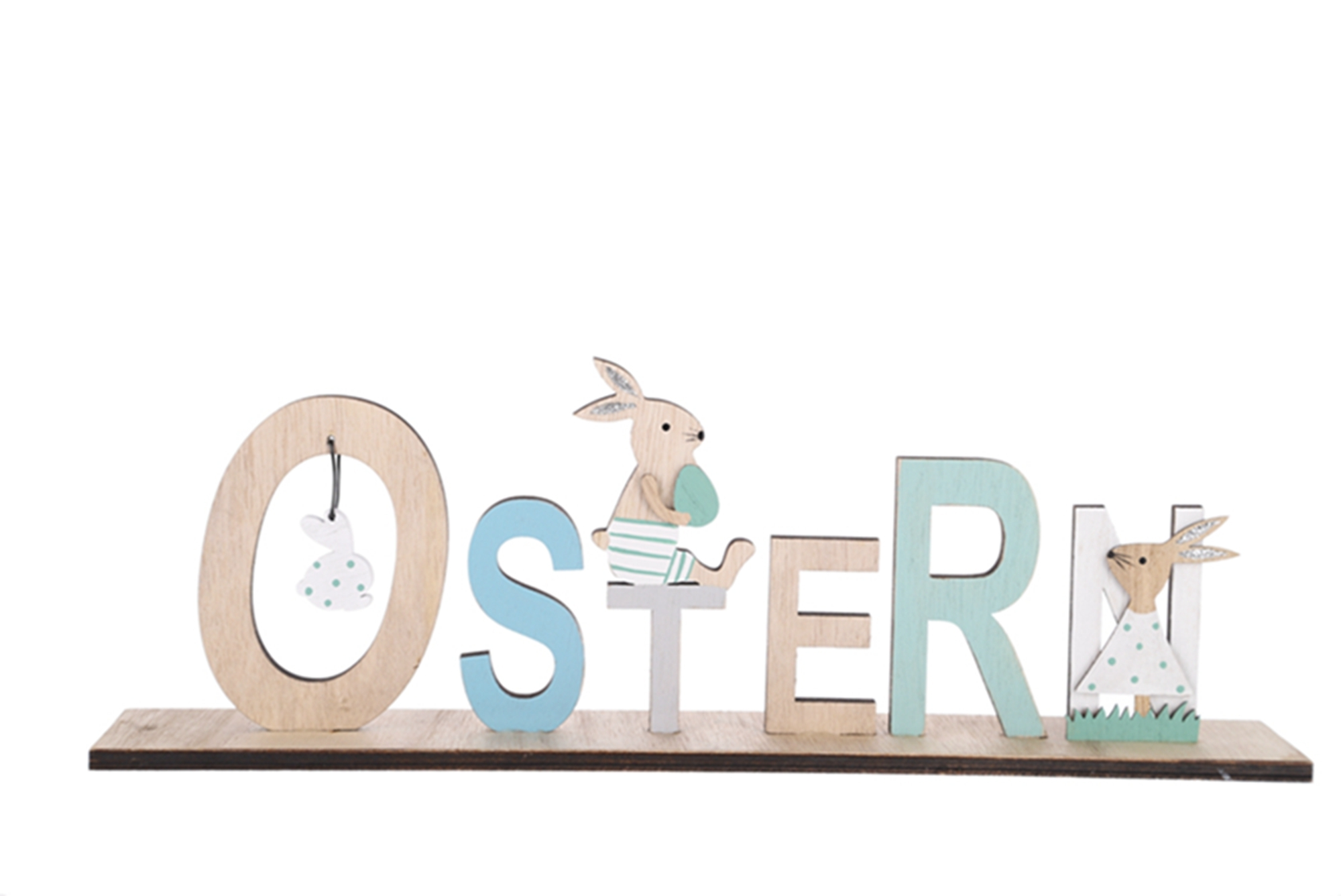 Spring Wooden Ornaments Easter Table Top Ornaments OSTERN Holiday Party Home Decorations 1