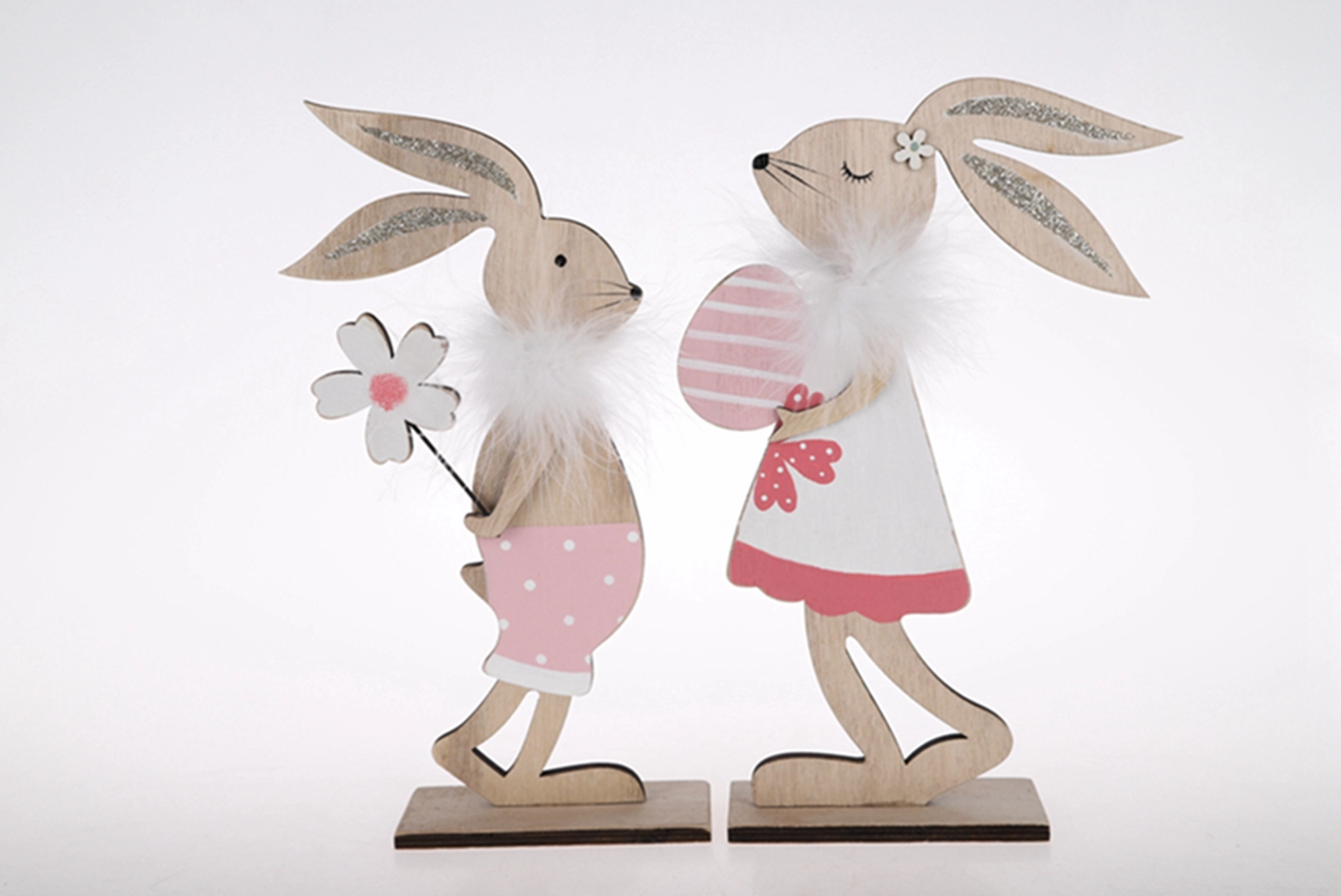 Wooden Bunny Ornaments Spring Party Table Decorations Kids Easter Gifts 1