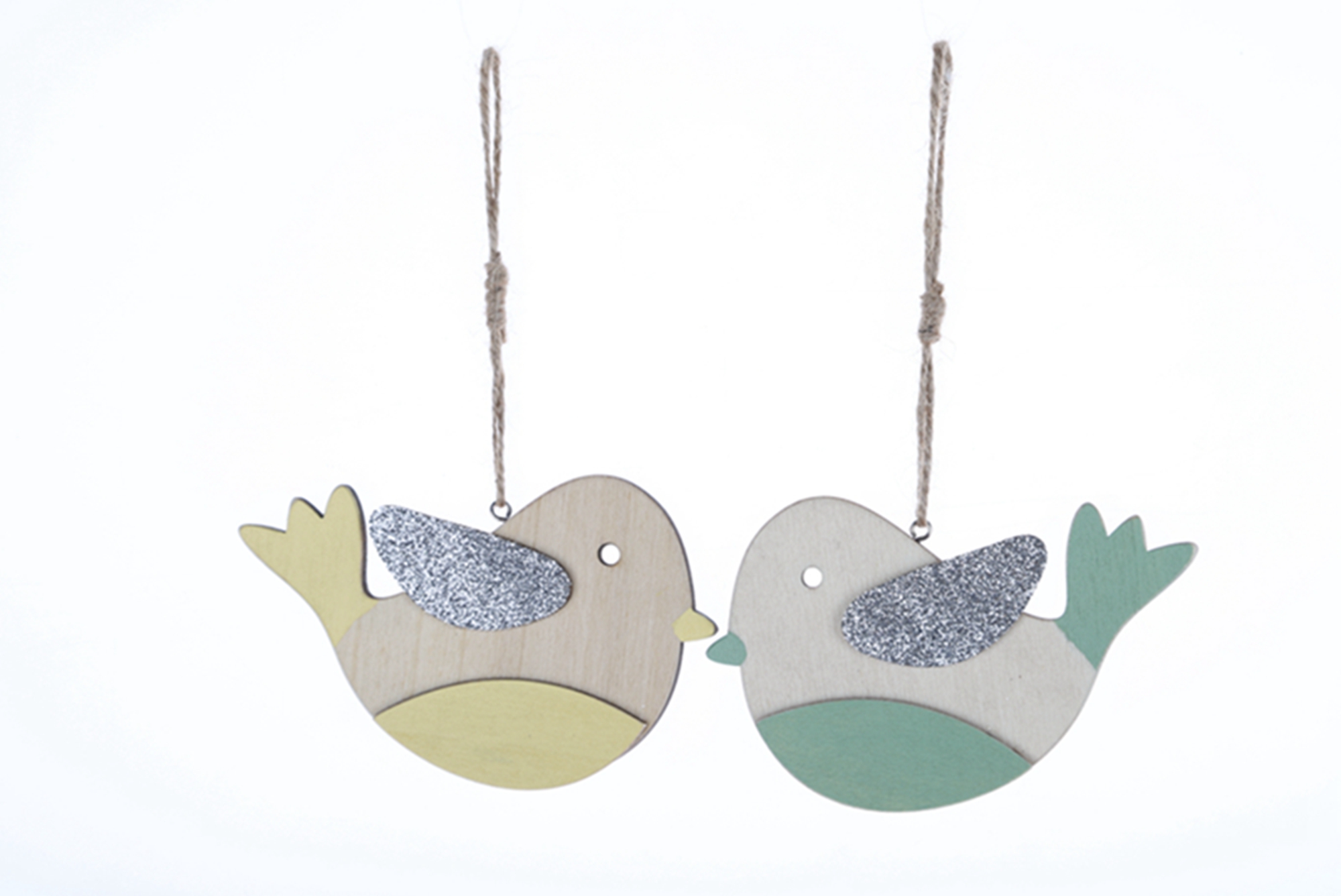 Adornos colgantes de madera para Pascua, recortes de madera, decoraciones de Pascua, colgantes de pollo de madera 5