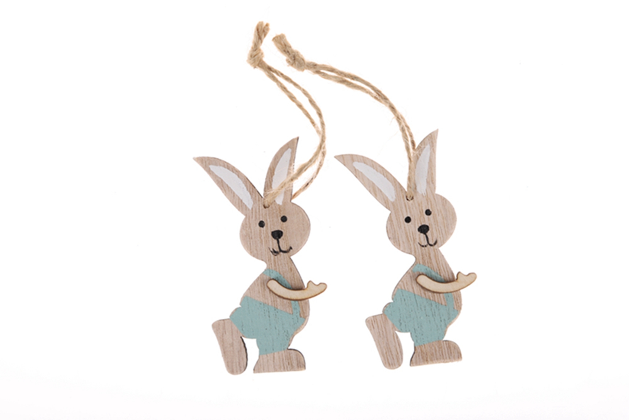 Colgantes de conejo de madera de aster, adornos colgantes de primavera, artesanías de madera para el hogar, decoración de fiesta de Pascua, regalos para niños 1