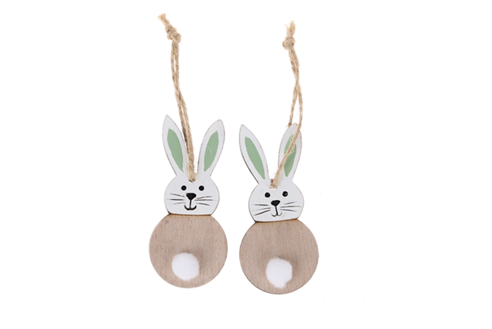 Adornos para fiesta de Pascua de primavera para el hogar, conejito de Pascua de madera, colgante 1
