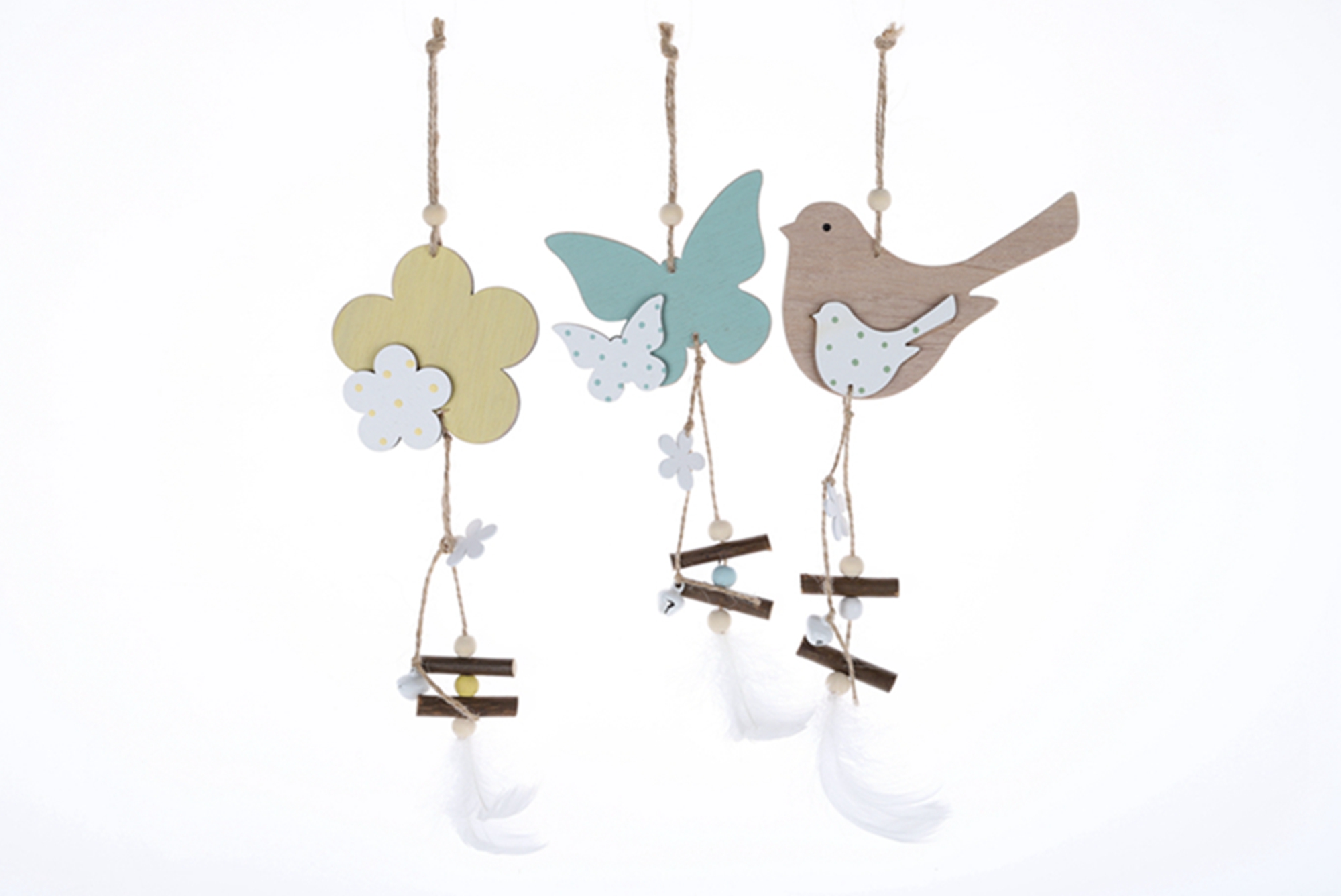 Frühling Holz Dekorationen Vogel Anhänger Fu Schmetterling Anhänger Liebe Anhänger Hause Dekoration 9