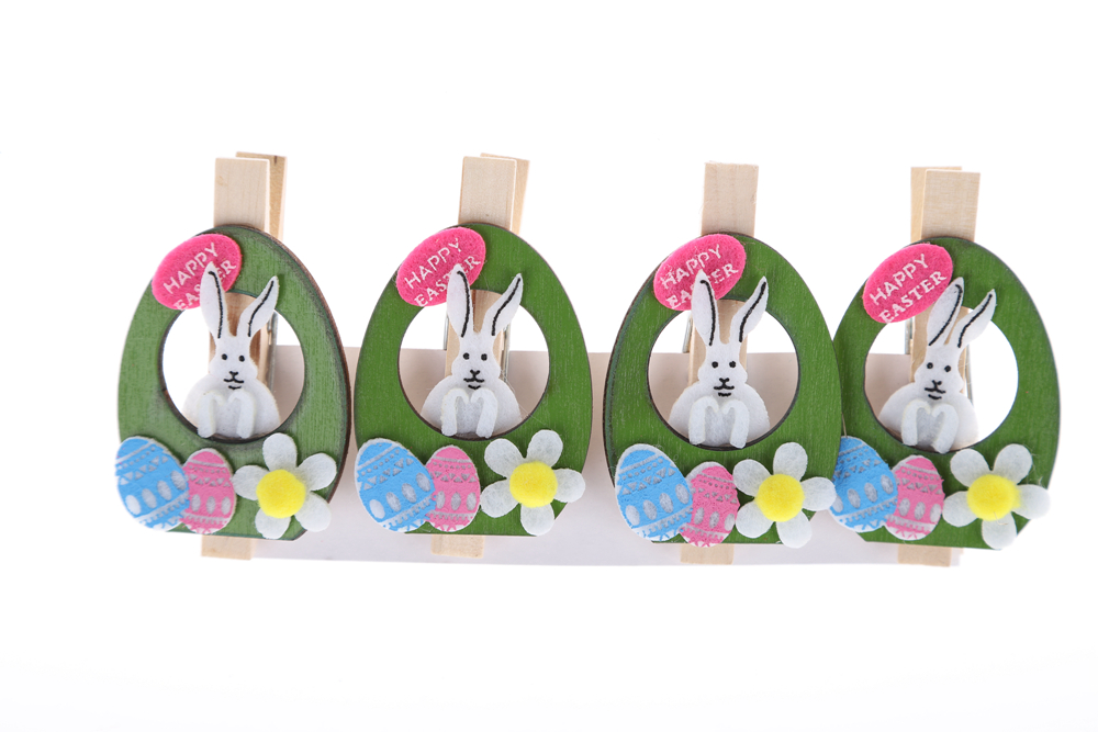 Clips para postales de primavera, clips para chaquetas de fotos de conejo de Pascua, juguetes para niños, regalos 2